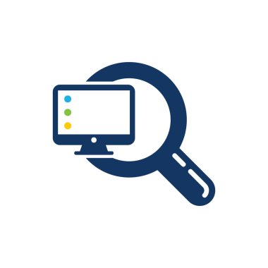 Bilgisayar bul Logo simge tasarım