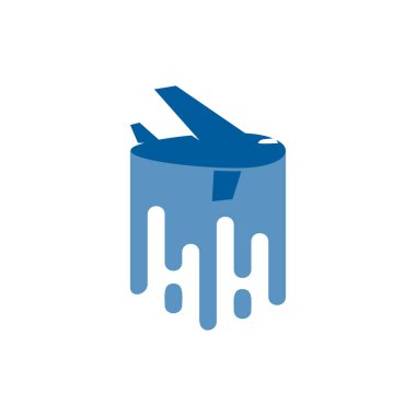 Seyahat boya Logo simge tasarım