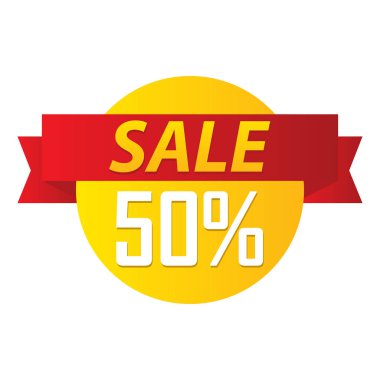 Satış rozet etiket Logo simge tasarım