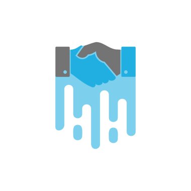 El sıkışma boya Logo simge tasarım