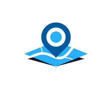 Pin noktası Logo simgesi tasarım göster