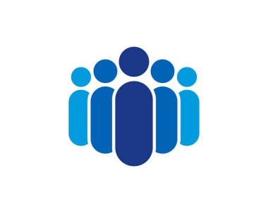 Grup insanların Logo simge tasarım