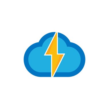 Bulut enerji Logo simge tasarım