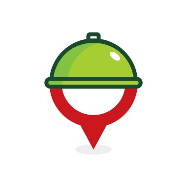 Gıda noktası Logo simge tasarım