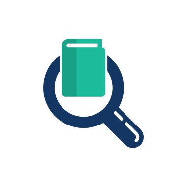 Kitap bul Logo simge tasarım