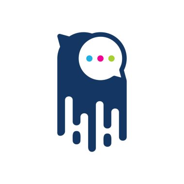 Sohbet boya Logo simge tasarım