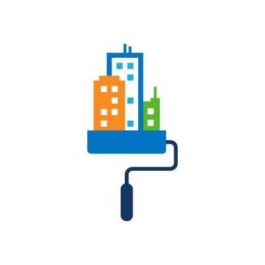 Kasaba boya Logo simge tasarım