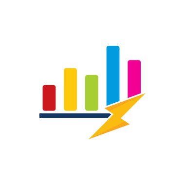 Grafik enerji Logo simge tasarımı