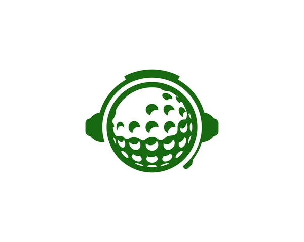 Golf Podcast Logo Icône Design — Image vectorielle