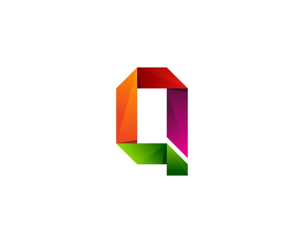 Ribbon Letter Icon Logo Design Element — Stock Vector