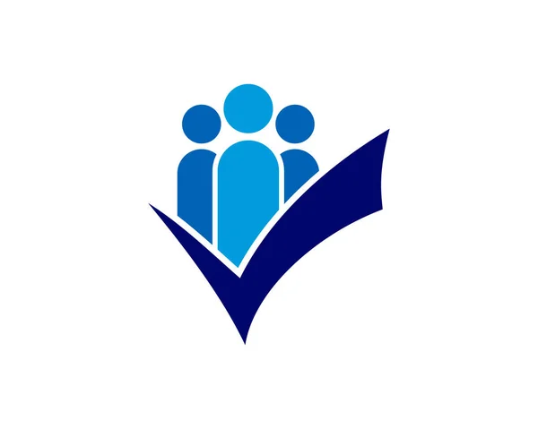 Kontrola Osob Logo Ikonu Design — Stockový vektor