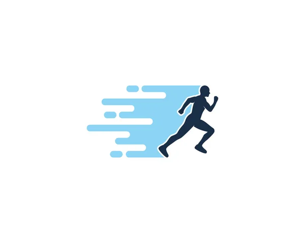 Delivery Run Logo Icon Design — Stock Vector