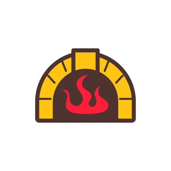 Огневая Пищевая Икона — стоковый вектор