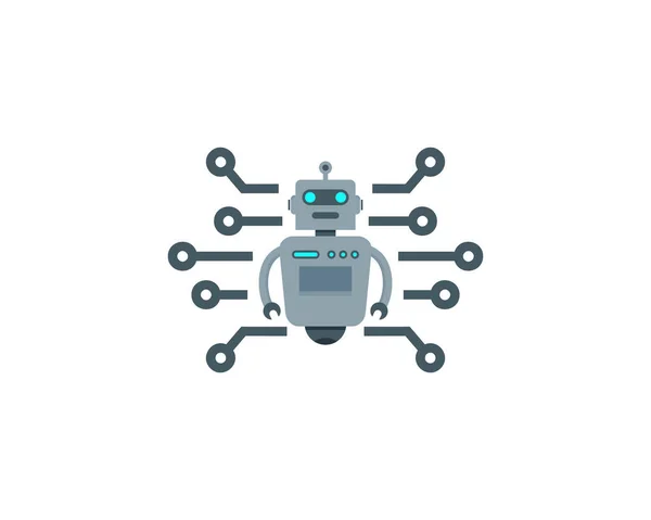 Technology Robot Logo Icon Design — Stock Vector