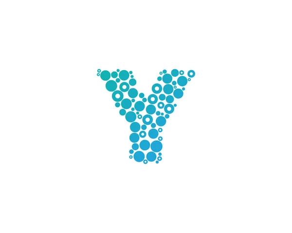 Mektup Kabarcıklar Logo Tasarım Öğesi — Stok Vektör