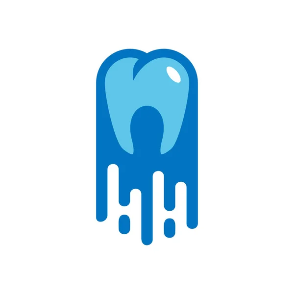 Diseño Del Icono Del Logotipo Pintura Dental — Archivo Imágenes Vectoriales