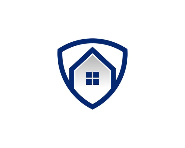 Захист Нерухомості Логотип Дизайн Піктограм — стоковий вектор