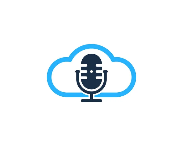 Sky Podcast Logo Icon Design — Stock Vector
