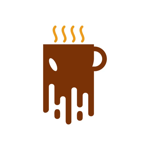 Дизайн Логотипа Coffee Paint — стоковый вектор