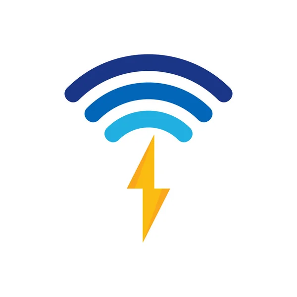 Logotipo Ícone Energia Wifi — Vetor de Stock