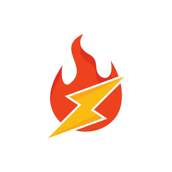 燃烧能量徽标图标设计 — 图库矢量图片