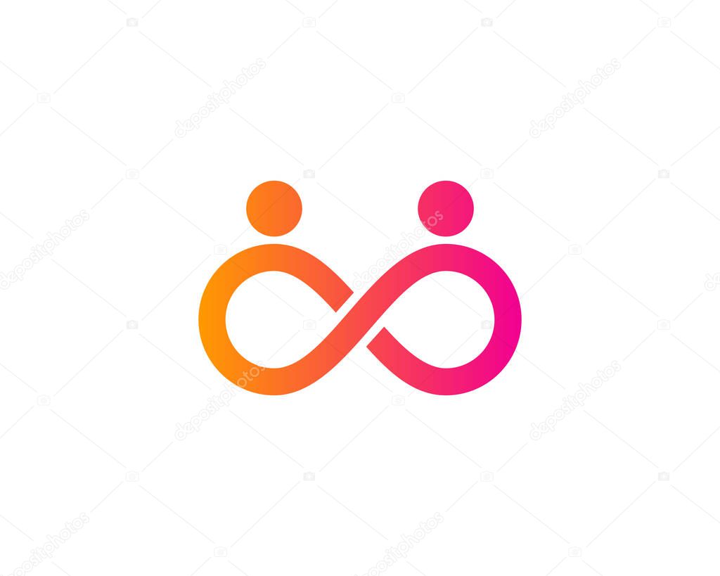 Infinity People Logo Icon Design