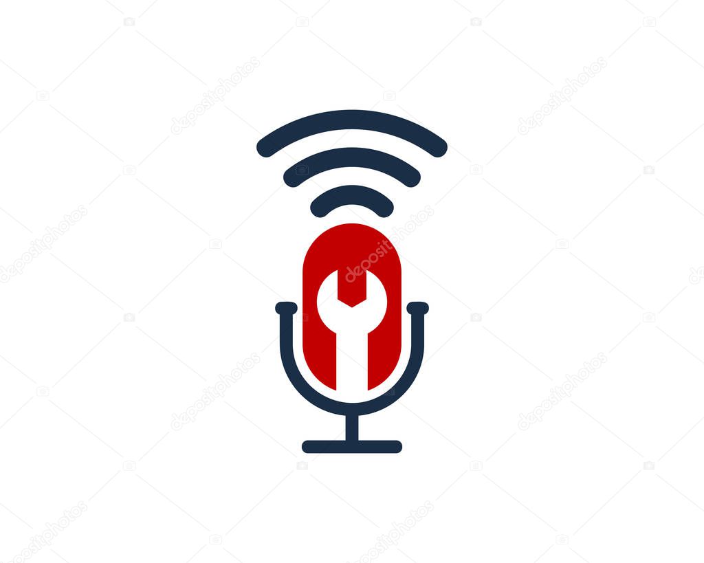 Repair Podcast Logo Icon Design