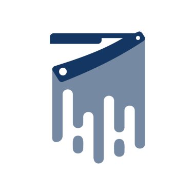 Kuaför boya Logo simge tasarım