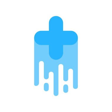 Tıbbi boya Logo simge tasarım