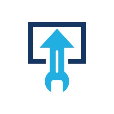 Onarım Logo simgesi tasarım upload