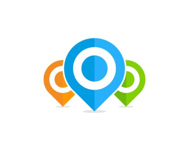 Takım Pin noktası Logo simge tasarım