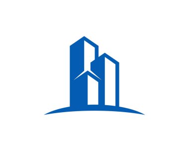 Bina Emlak logosu simgesi tasarım