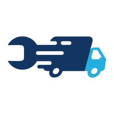 Teslimat onarım Logo simge tasarım