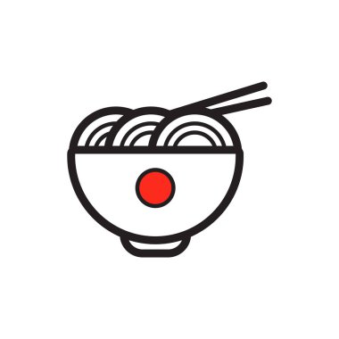 Makarna Pizza ve gıda Logo simge tasarım