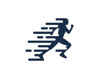 Logo simgesi tasarım hızlı koşmak