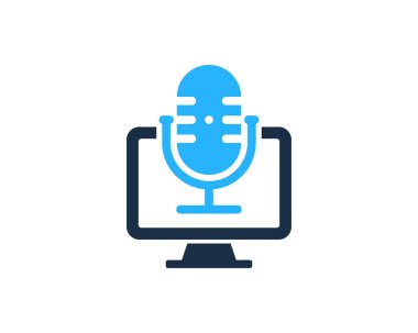 Podcast Logo simgesi tasarım görüntülemek