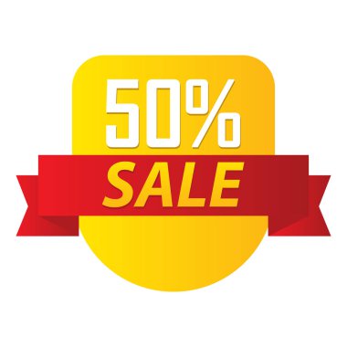 Satış rozet etiket Logo simge tasarım