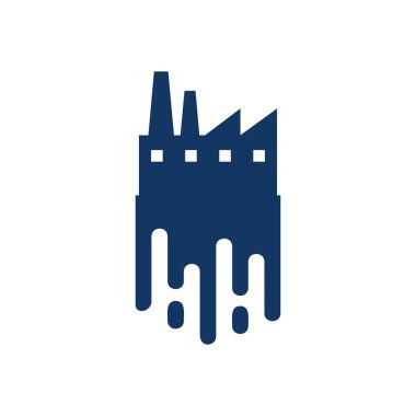 Fabrika boya Logo simge tasarım