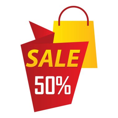 Satış rozet etiket Logo simge tasarım