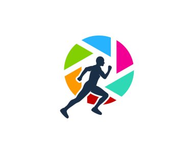 Çalışma Logo simgesi tasarım lens