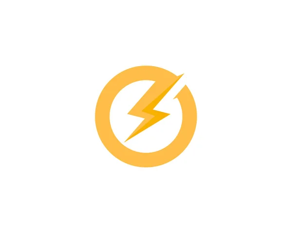 電力エネルギーのロゴ アイコン デザイン — ストックベクタ