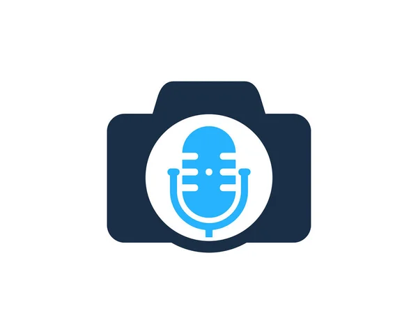 Foto Podcast Logo Ikone Design — Stockvektor