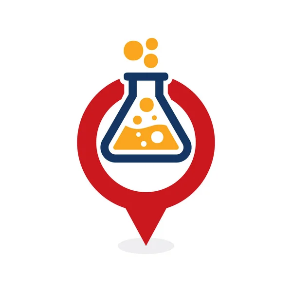 Lab Point Logo Icon Design — Stock Vector