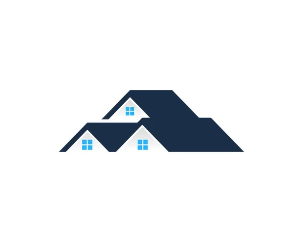 Real Estate Logo Ikony Designu — Stockový vektor