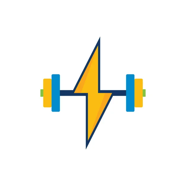 Brzana Energii Logo Ikona Designu — Wektor stockowy