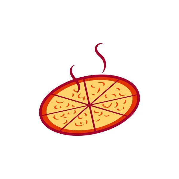 Design Von Pizza Und Lebensmittellogos — Stockvektor