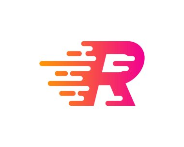 Mektup r simgesi Logo tasarım öğesi 