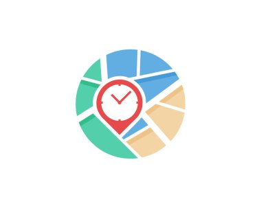 Logo simgesi tasarım eşleyin. Vektör çizim