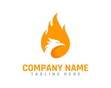 Kuş logosu simgesi tasarım