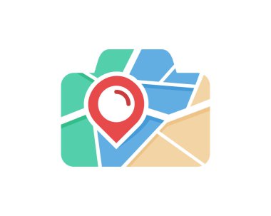 Logo simgesi tasarım eşleyin. Vektör çizim